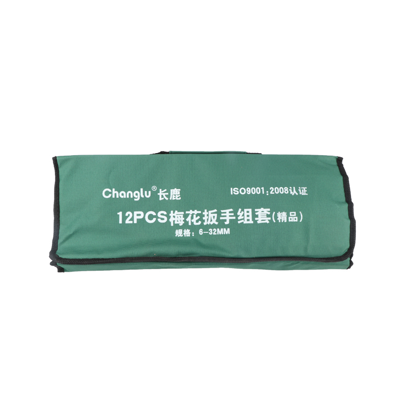 长鹿 碳钢镜面梅花扳手组套 12PCS