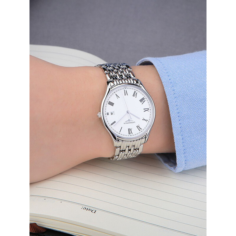 购买后1020个工作日发货浪琴longines律雅系列l47594116男士石英表