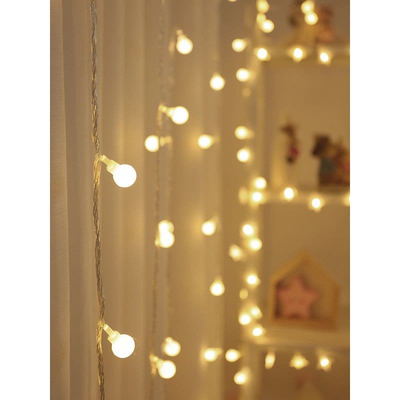 家柏饰(CORATED)新年春节过年星星灯饰卧室装饰房间布置小彩灯闪灯串灯满天星 10米普通灯-紫色(带尾插插电款)图片