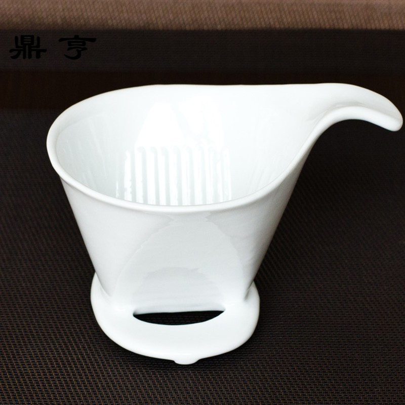 鼎亨 手冲咖啡壶家用玻璃耐热过滤壶云朵壶 滴滤冲泡壶花茶壶