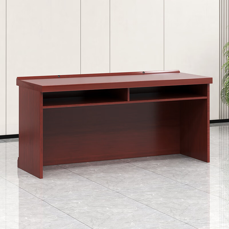 鑫金虎 演讲台会议室领导发言台油漆长条桌会议台桌1.4m高清大图