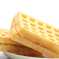 丹夫 烘烤类糕点 华夫饼(奶油味)168g