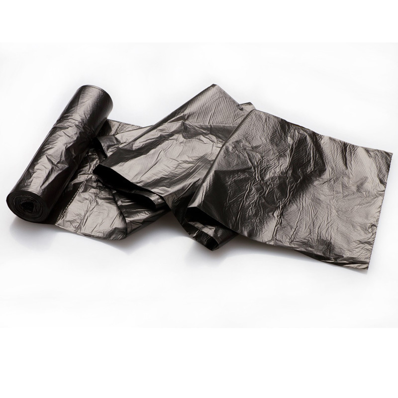 得力(deli) 9574 垃圾袋 黑 50*59cm(30个/卷)八角底 5卷装（七包服务）