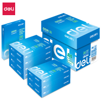 得力(deli)莱茵河80gA4复印纸 500张/包 整箱4000张8包装