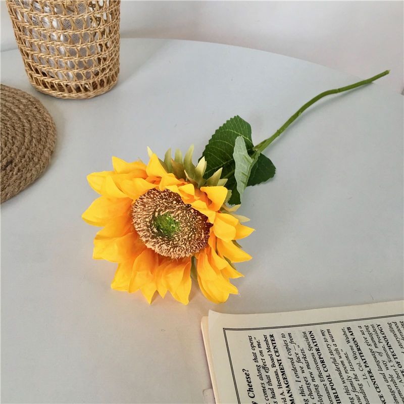 莱杉装饰摆件 ins仿真向日葵太阳花拍照道具手拿花束摆件饰品装饰拍摄