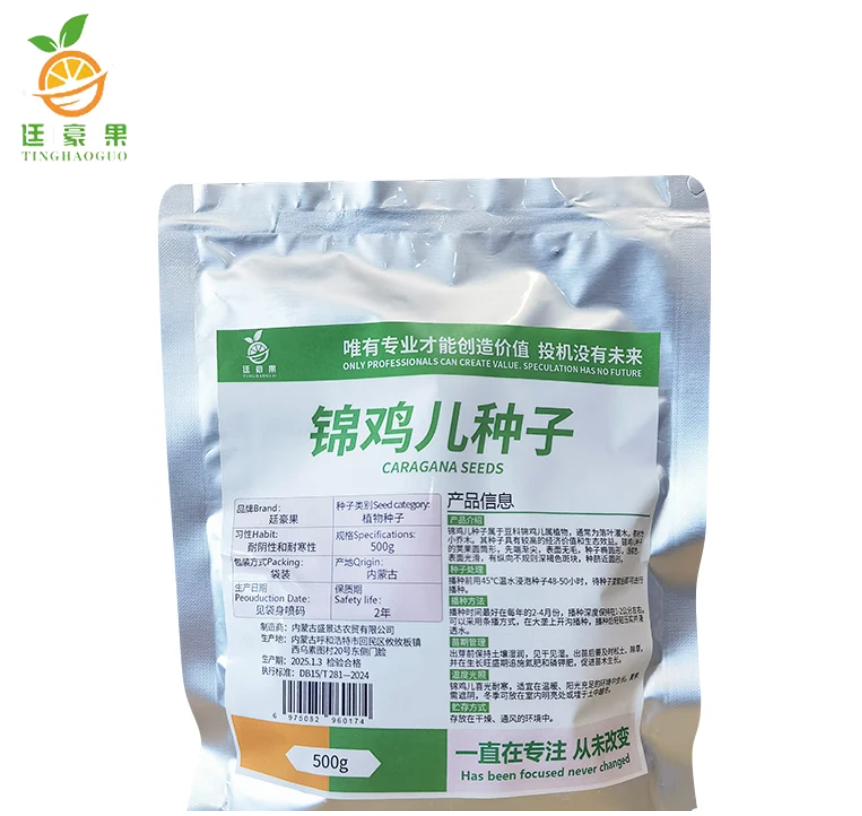 廷豪果 锦鸡儿种子 柠条种子 一级净籽 500g/袋高清大图