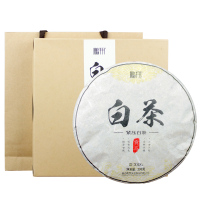 2018年鹏翔紧压白茶茶叶陕西西乡特产紧压贡眉茶叶茶饼礼盒装300g