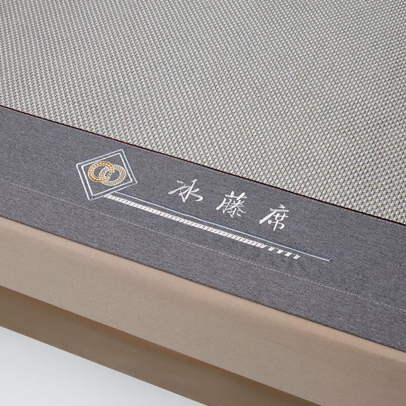 约克罗兰 夏季清凉冰藤三明治凉席三件套YKX5504 银川灰 180*200cm图片