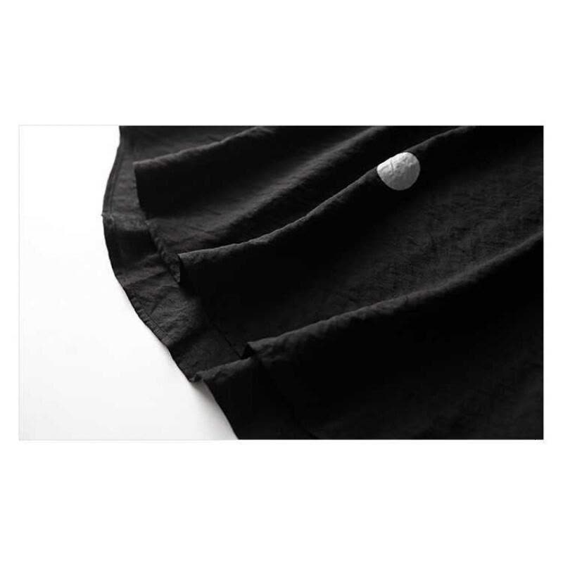 迪鲁奥(DILUAO)LYL 孕妇装2021夏季新款大码点印花连衣裙女夏圆领宽松短袖A字裙孕妇裙F452-11 黑色图片