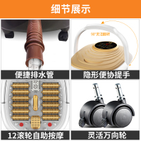 朗康 LK-8106B足浴盆按摩深桶加热恒温洗脚盆泡脚桶足浴器全盖保温 自助滚轮按摩 温度时间设定 数码大屏