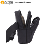 victoriatourist维多利亚旅行者 男女户外运动休闲商务单肩多功能腰包单肩电脑包V5002黑色系