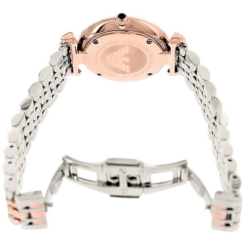 阿玛尼(EMPORIO ARMANI) 手表 复古经典时尚百搭石英表女表AR1725