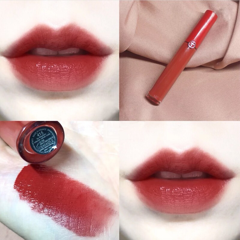 [易烊千玺同款]阿玛尼(armani)红管唇釉臻致丝绒复古哑光口红液体显色