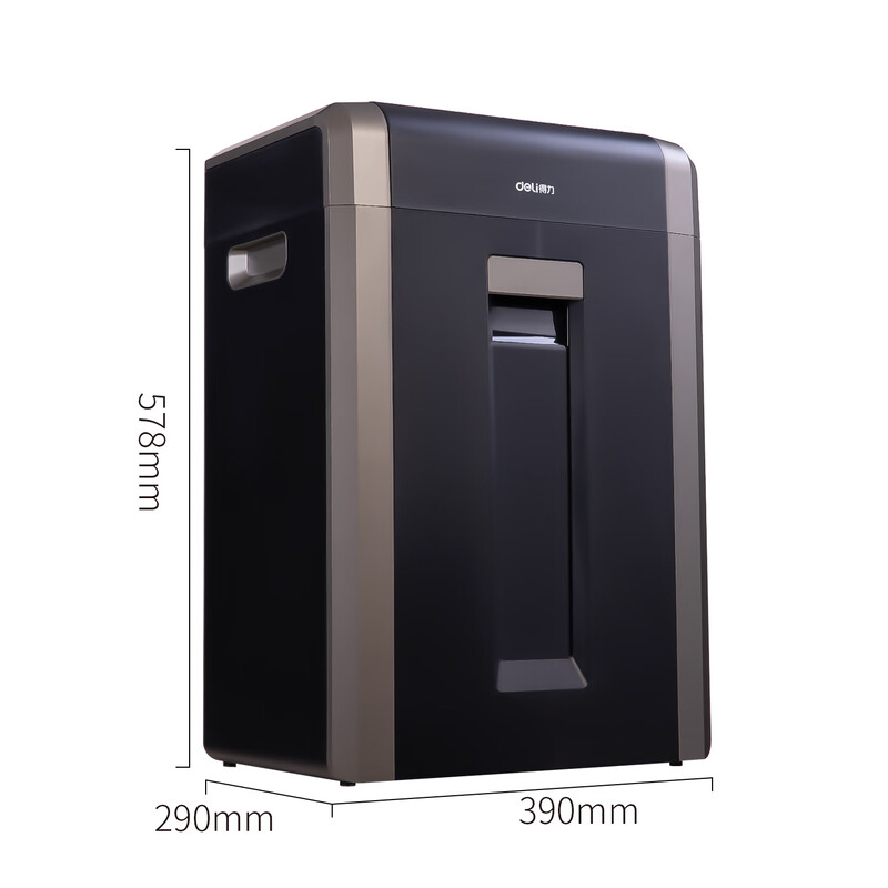 得力(deli)GA766碎纸机 4级保密 单次25张 31L高清大图