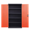 阿拉贡重型工具柜加厚物件工具储物柜工厂铁皮柜汽修厂零件收纳柜橘色五层带挂板