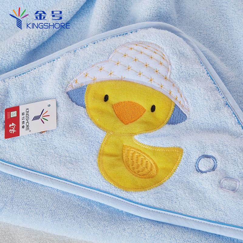金号(KING SHORE) 纯棉儿童浴巾 柔软舒适婴儿宝宝披风空调抱被 80*80cm吸水易干防风亲肤可爱卡通