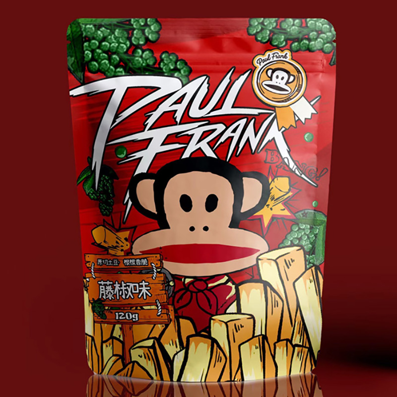 paulfrank大嘴猴 原切薯条 藤椒味50g/袋装高清大图