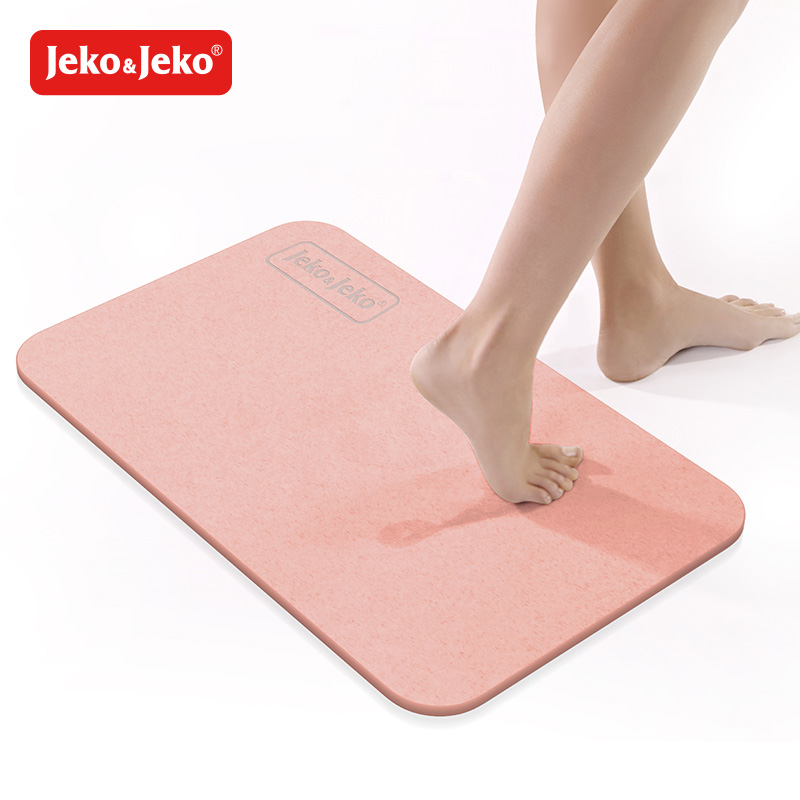 JEKO&JEKO 硅藻土脚垫浴室快速吸水防滑垫卫生间门口家居脚垫硅藻泥环保地垫 SYS-2235