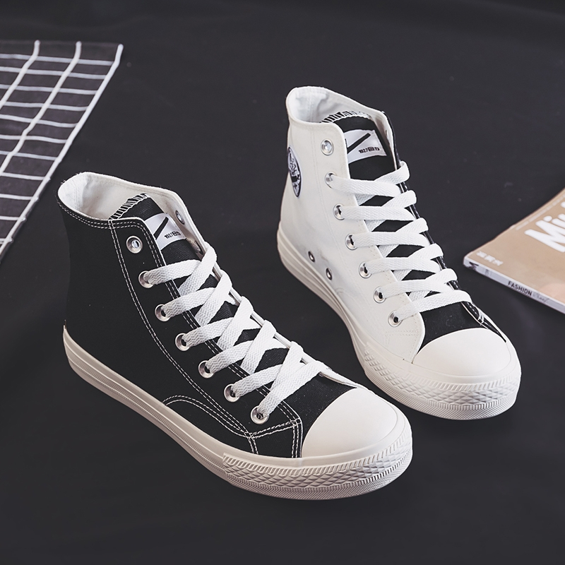 回力warrior高帮帆布鞋女鞋爆改鞋鸳鸯鞋韩版潮流女鞋情侣款休闲帆布