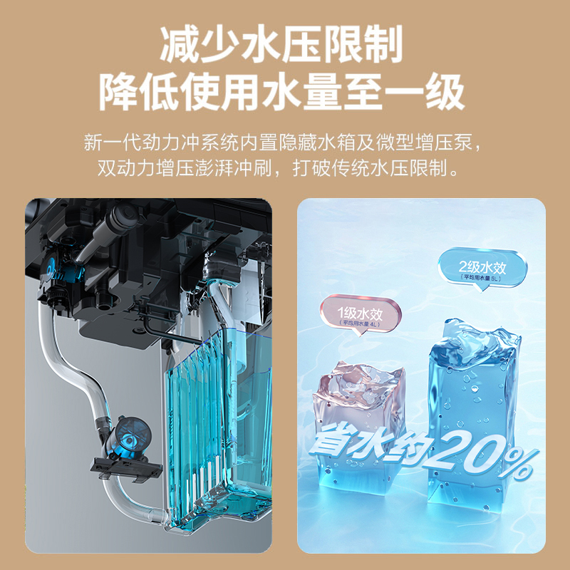 九牧(JOMOO)小牧卫浴智能马桶轻智能除臭抗菌一体式坐便器 S5-8900 脚感冲水+带水箱1级水效 坑距305mm高清大图