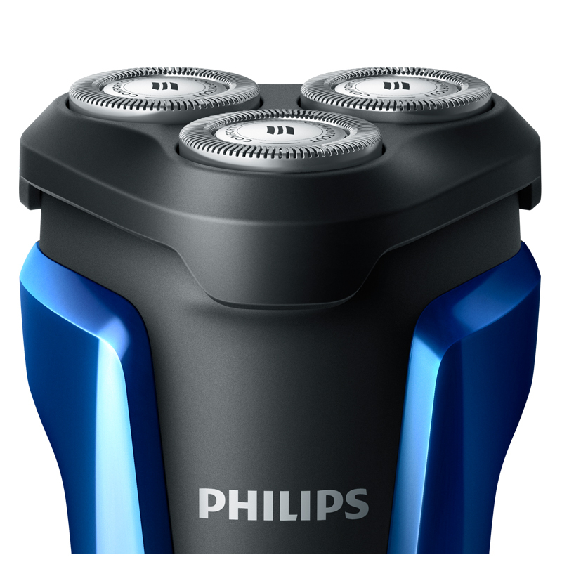 飞利浦(PHILIPS)电动剃须刀 干湿双剃 蓝色 刮胡刀 S1050/02