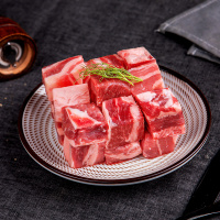 品珍鲜活 原切谷饲牛腩块500g*2 净重2斤生鲜牛肉 原切牛腩块生鲜肉类生鲜食品 雪花纹理肥瘦均匀烧烤煎煮牛腩块