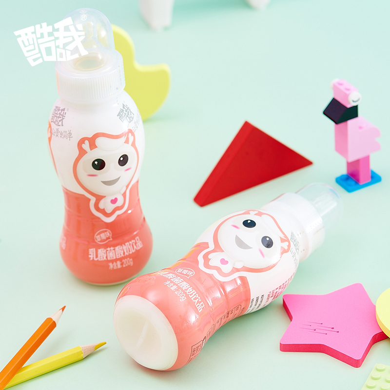 酷我 乳酸菌酸奶饮品 草莓味 200g*20瓶