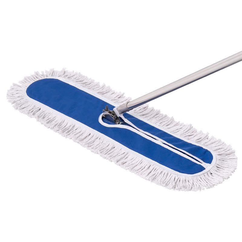 齐心 L251 大号不锈钢杆尘推 60cm 蓝图片