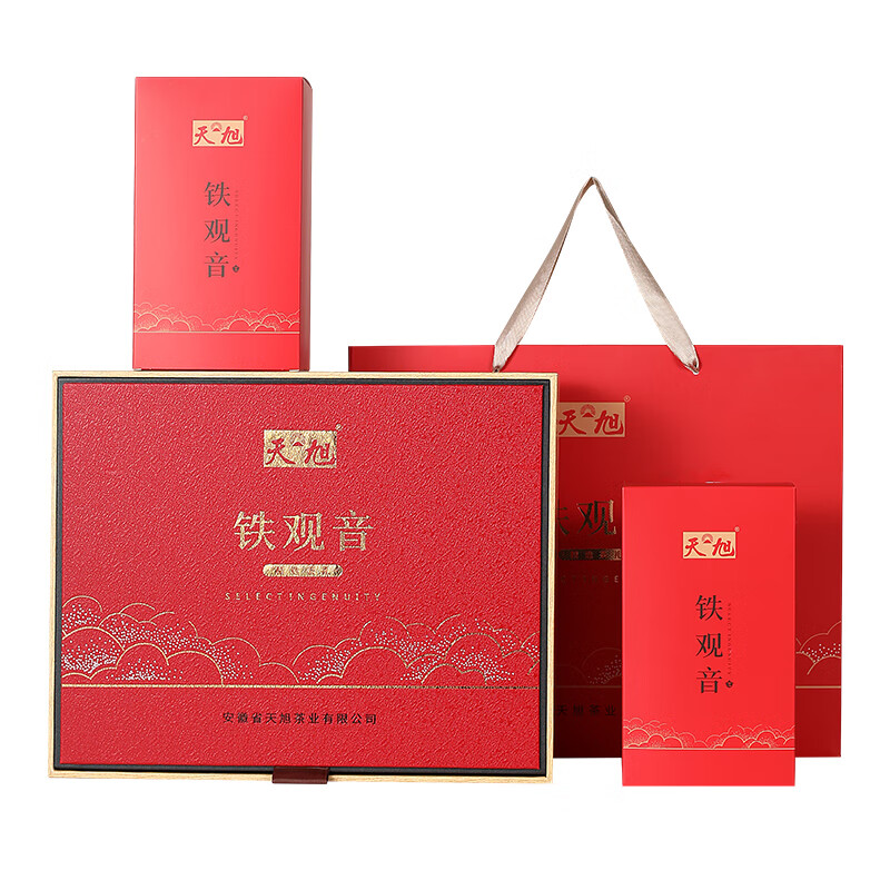 天旭茶叶特级铁观音安溪新茶乌龙茶礼盒装节日送长辈礼茗茶浓香250g
