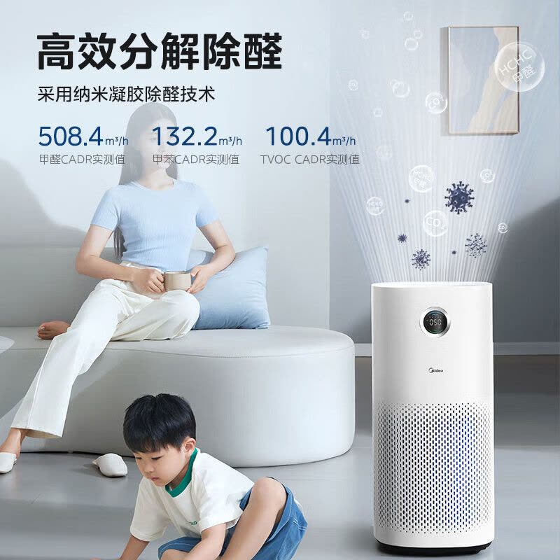 美的(Midea)[星澈空气护理机]空气净化器除甲醛空气净化器除烟味异味除菌六重净化家用新风机KJ600G-RX600图片