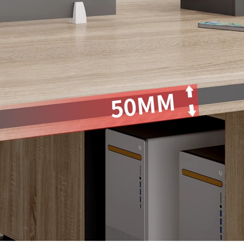 铭思达办公桌4.2米六人位张高清大图