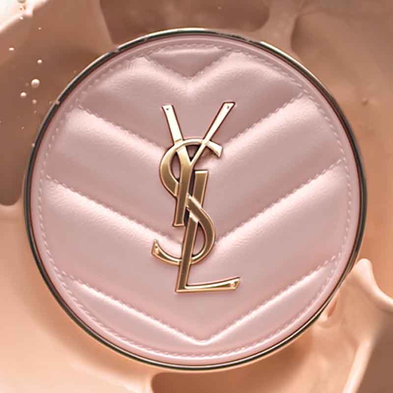 圣罗兰 YSL 皮革粉气垫#B20自然肤色12克 明彩粉光羽毛墨水气垫粉底液高清大图