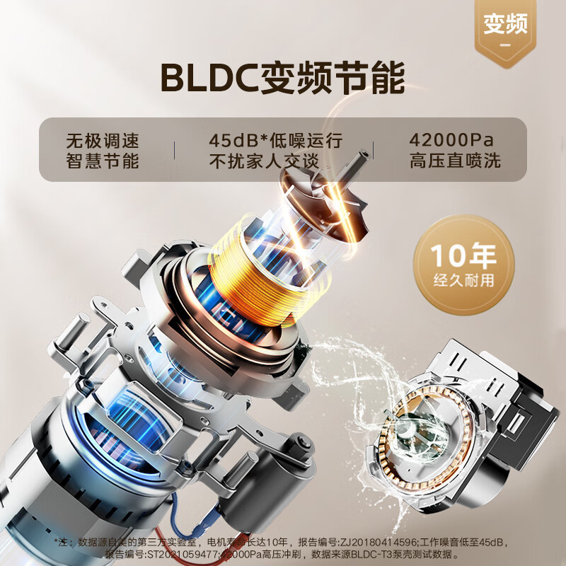 美的(Midea)洗碗机嵌入式台式家用灶下13套105℃热风烘干一级水效一键单消毒四星消毒变频节能V9