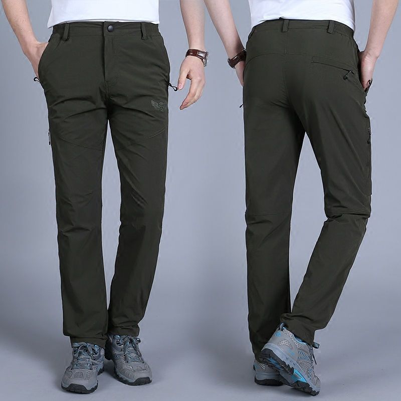 梵克公牛速干裤男夏季薄款跑步弹力休闲裤户外工装裤宽松裤子男裤