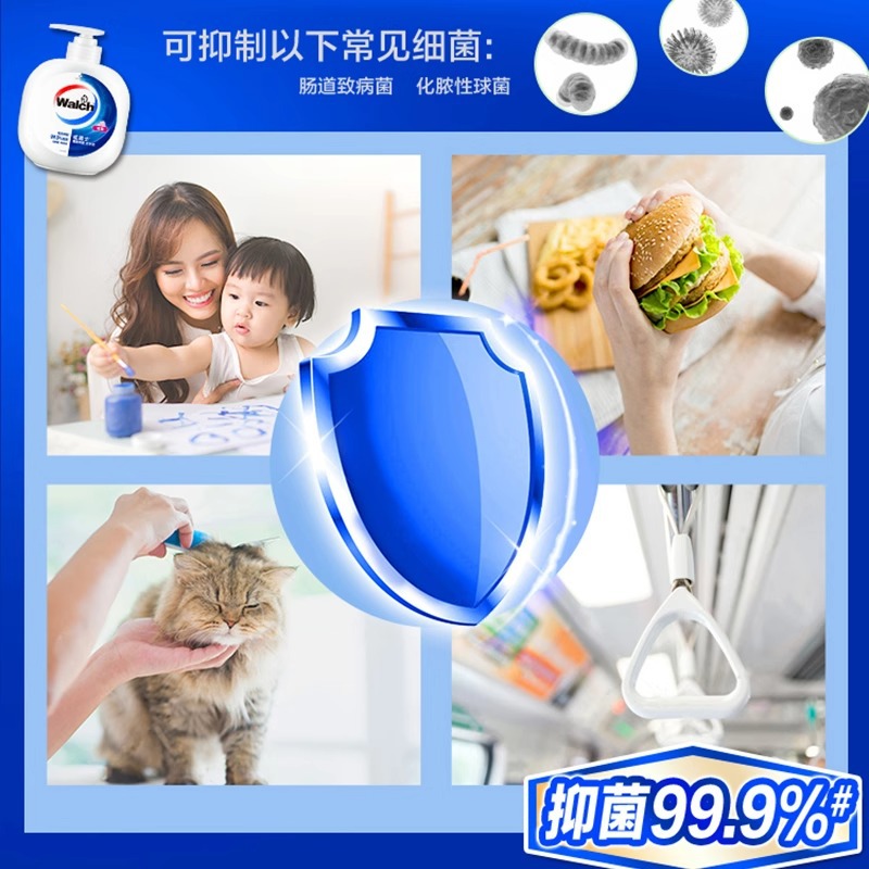 威露士健康抑菌洗手液480ml多套装呵护双手滋润温和清洁 480ml玫瑰高清大图