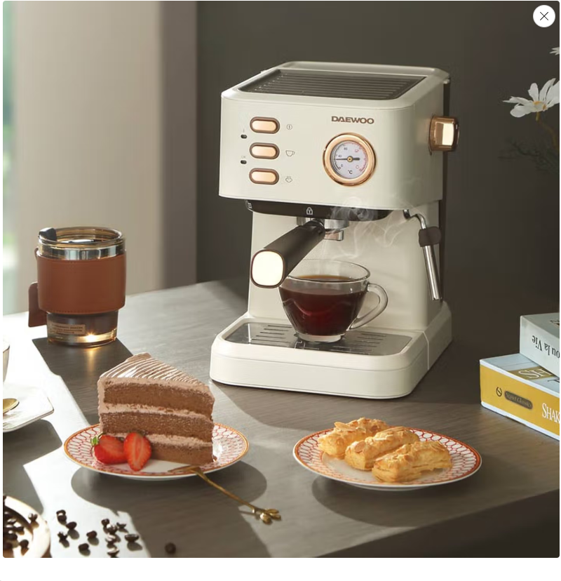 大宇智能全自动咖啡机家用便捷操作多功能设计紧凑时尚高清大图