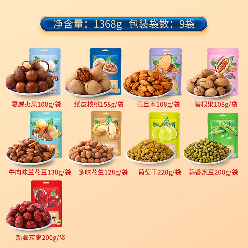 (顺丰发货)鲜记(FRESHKEE)果臻好礼B款礼盒1.368kg高清大图