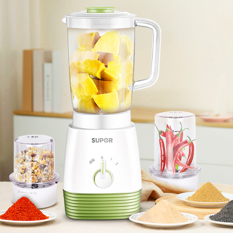 苏泊尔(SUPOR)料理机家用 多功能 榨汁机 研磨绞肉可做辅食JS66D-300