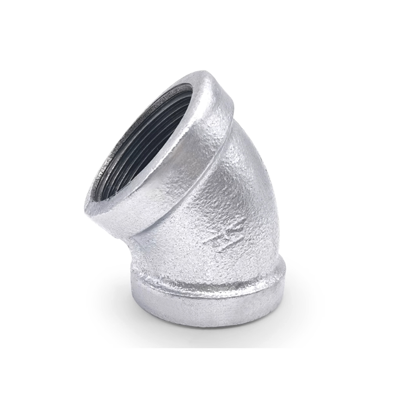 兴酉 镀锌45°弯头 DN50 个高清大图