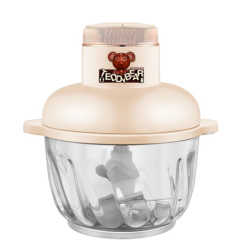 荣事达(Royalstar)泰迪熊联名绞肉机 绞肉机家用 辅食机婴儿宝宝料理机 电动多功能大容量绞馅机 碎肉机 小型打