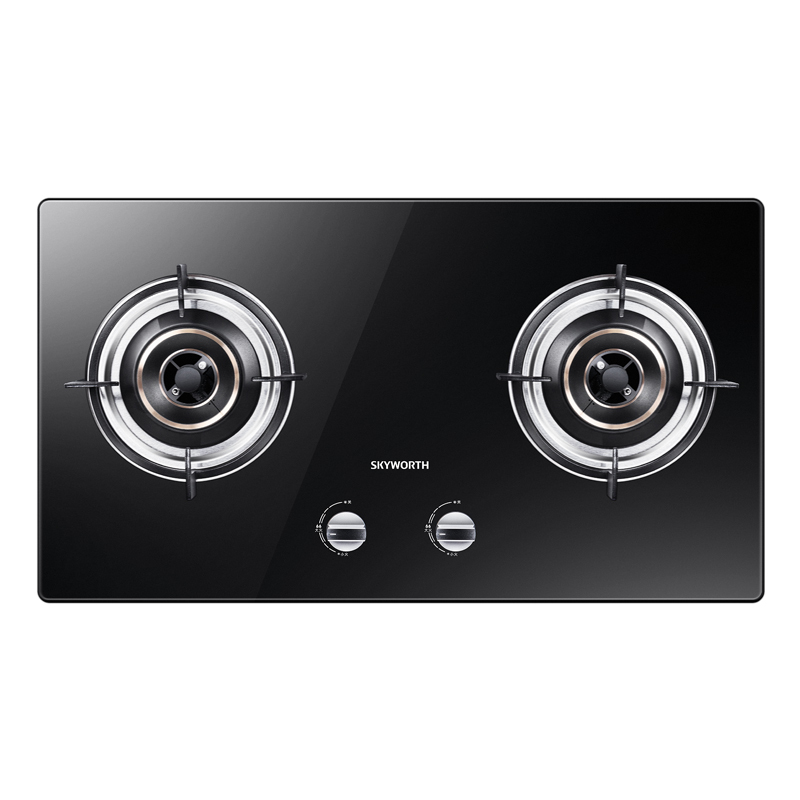 创维skyworth煤气灶双灶嵌入式灶具燃气灶家用钢化玻璃液化气灶z2c20y