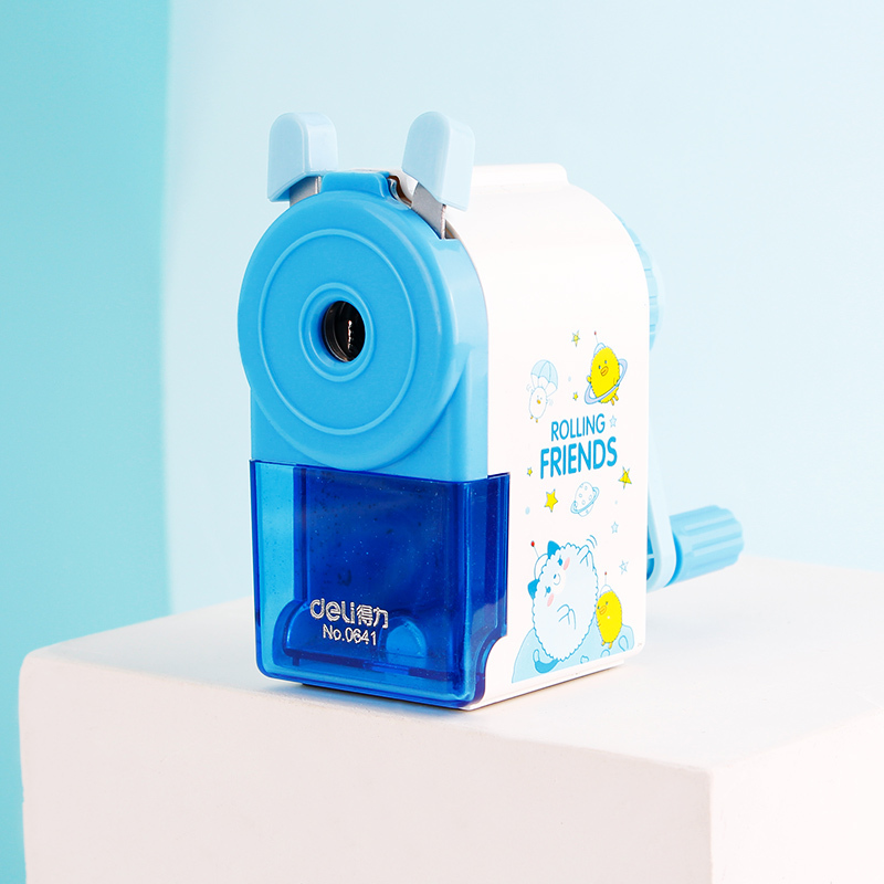 得力转笔刀削笔刀儿童小学生卷笔刀手摇铅笔刀手动削笔器学生用品经典