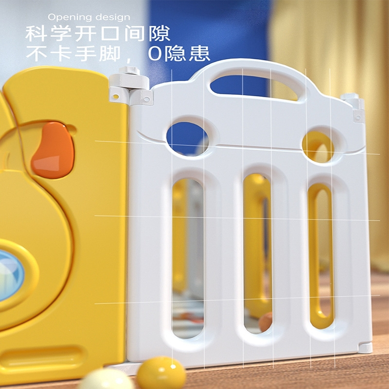 静蝉幽格儿童游戏围栏宝宝室内家用爬行垫护栏婴儿地上学步栅栏乐园_142篮球架秋千