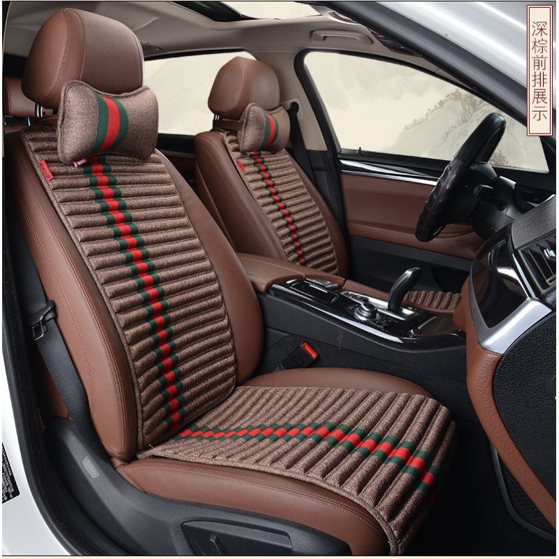 夏季通用小蛮腰荞麦透气女蓼荞堂汽车坐垫座套荞行健ins网红潮牌