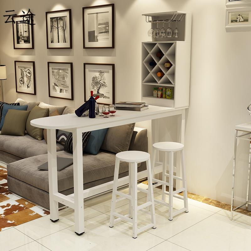 时尚家用吧台酒柜玄关隔断柜高脚桌多功能玄关柜现代简约定制