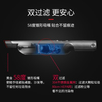 鲨客(Shark)手持吸尘器W1 床上沙发地多功能迷你除螨仪 无线便携 车载家居两用 易收纳