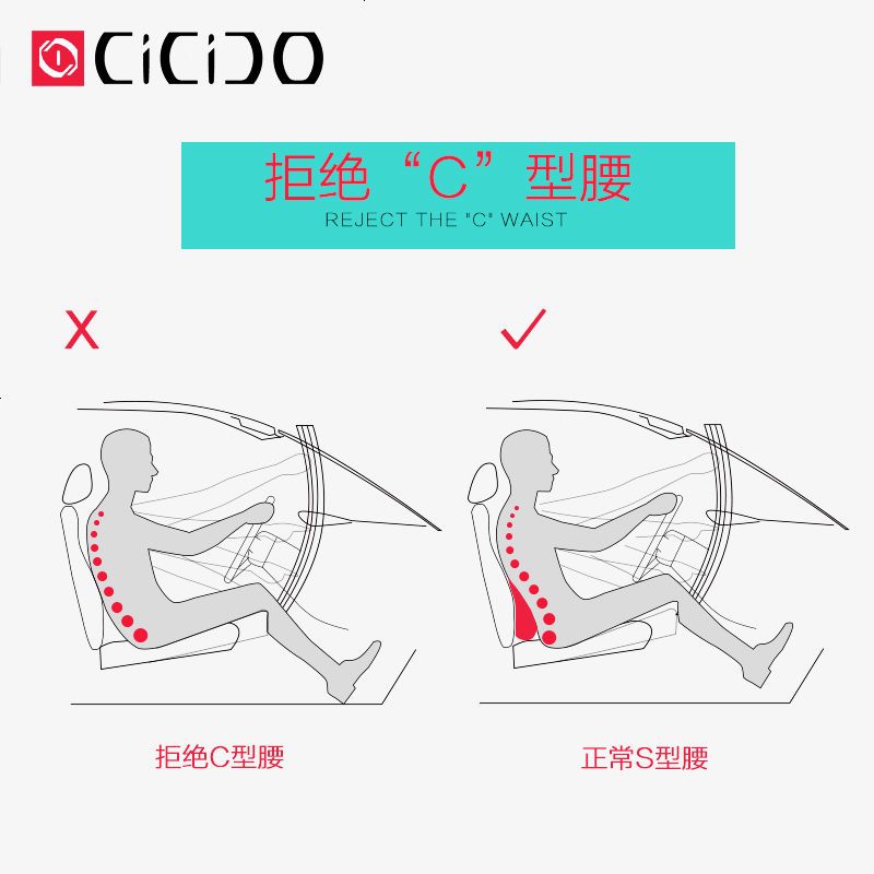 汽车腰靠皮透气记忆棉靠背腰垫腰部护腰靠枕四季车用座椅支撑腰托