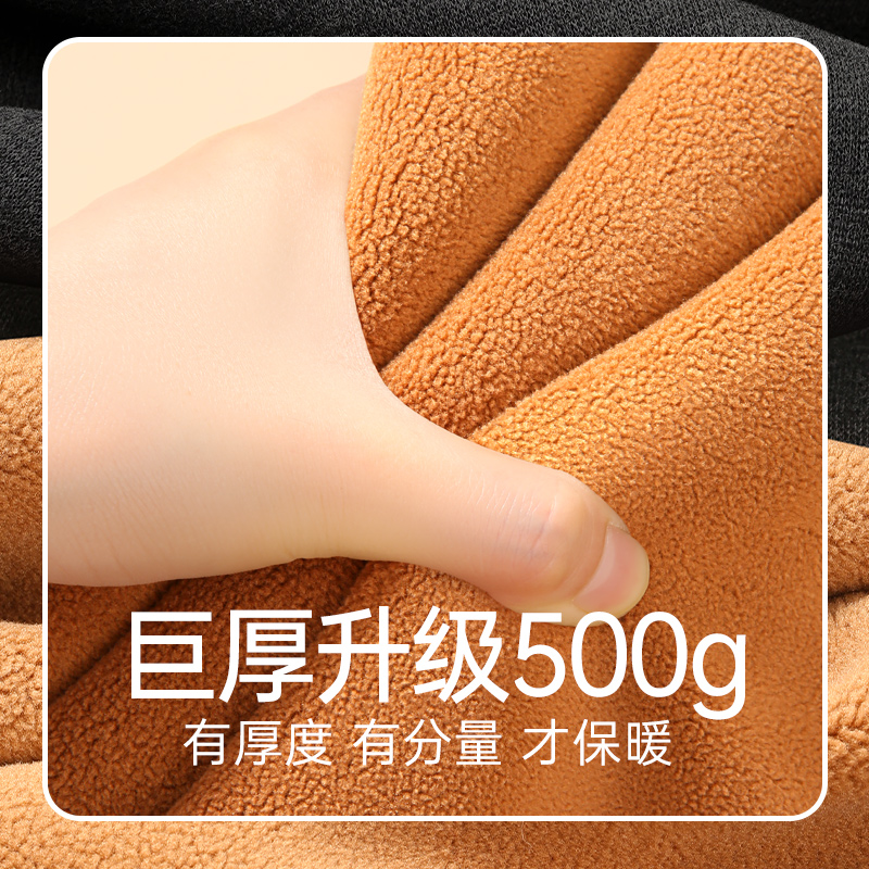 恒源祥男士保暖内衣套装加厚加绒款内搭秋衣秋裤巨厚中老年人冬衣高清大图