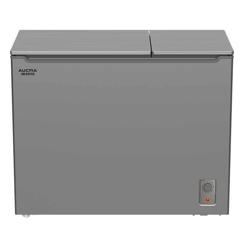 aucma澳柯玛bcd186cgx铜管家用小型冰柜双温冷柜冷冻保鲜两用