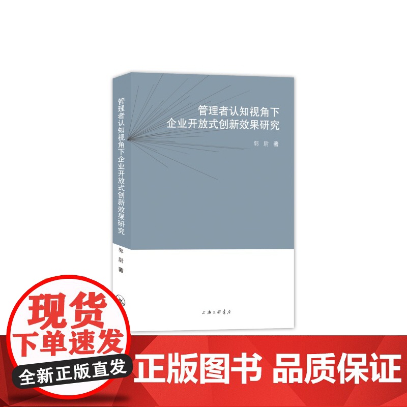 管理者认知视角下企业开放式创新效果研究高清大图